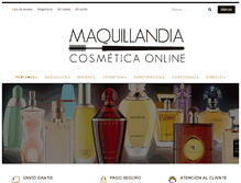 Tablet Screenshot of maquillandia.com